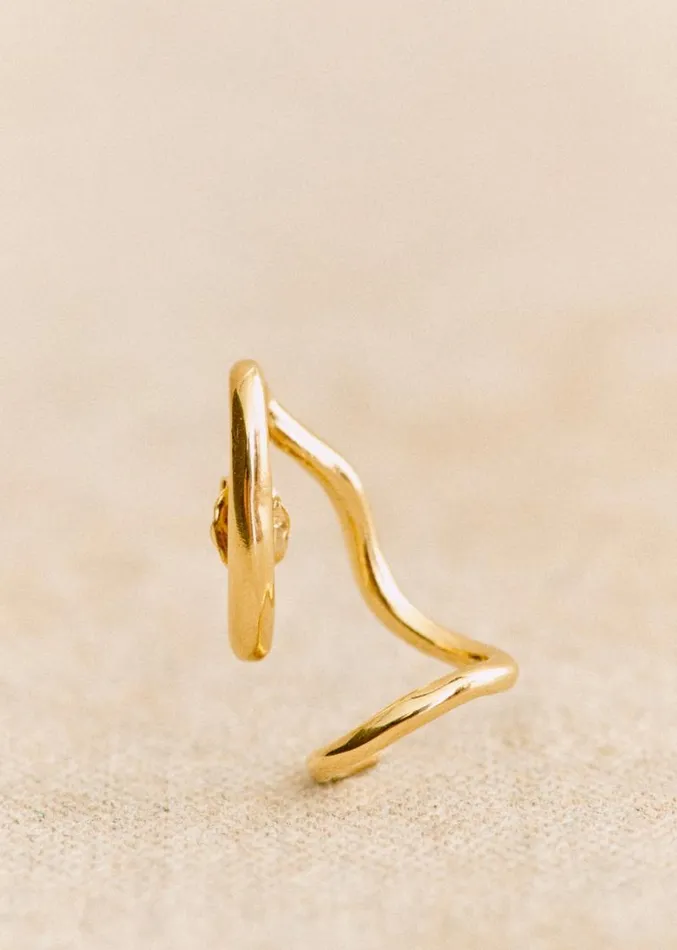 Szane Earrings Womens Ocane Ear Cuff Gold