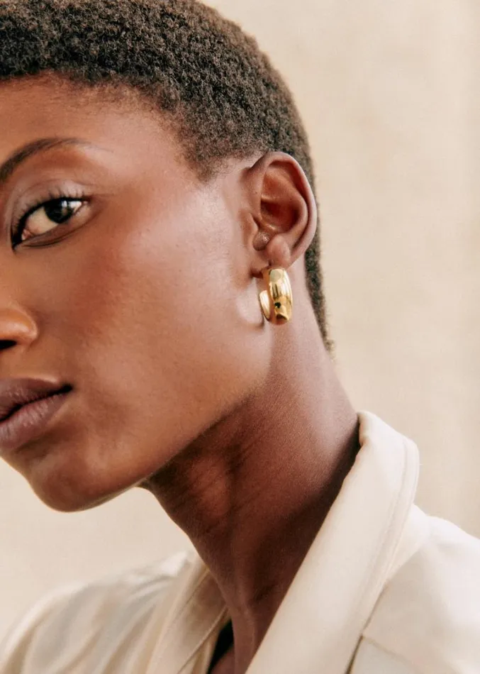 Szane Earrings Womens Romie Hoops Gold