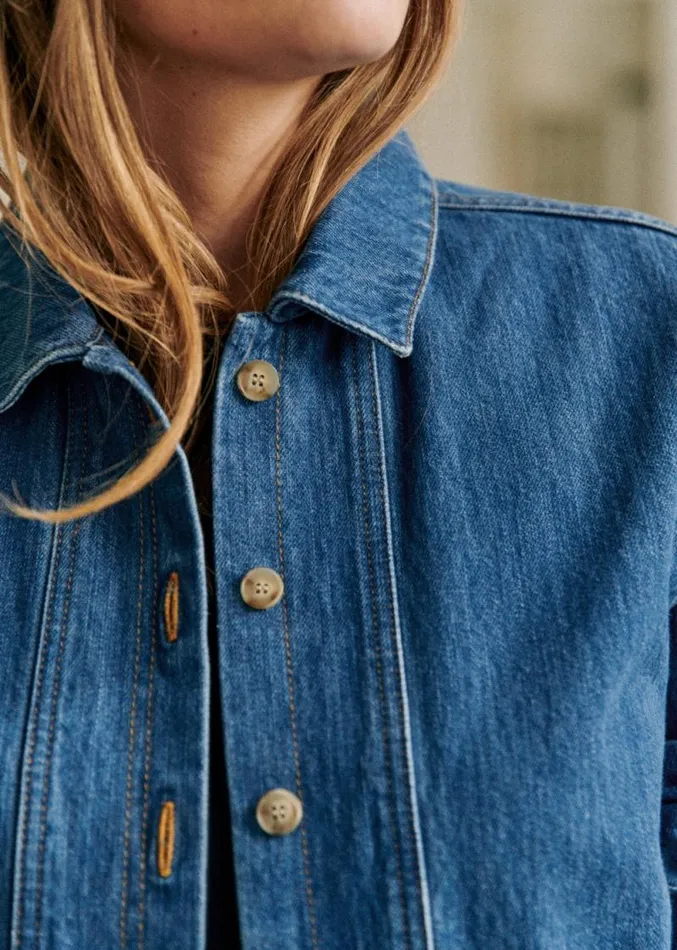 Szane Jackets and Coats Womens Will Jacket Denim Blue