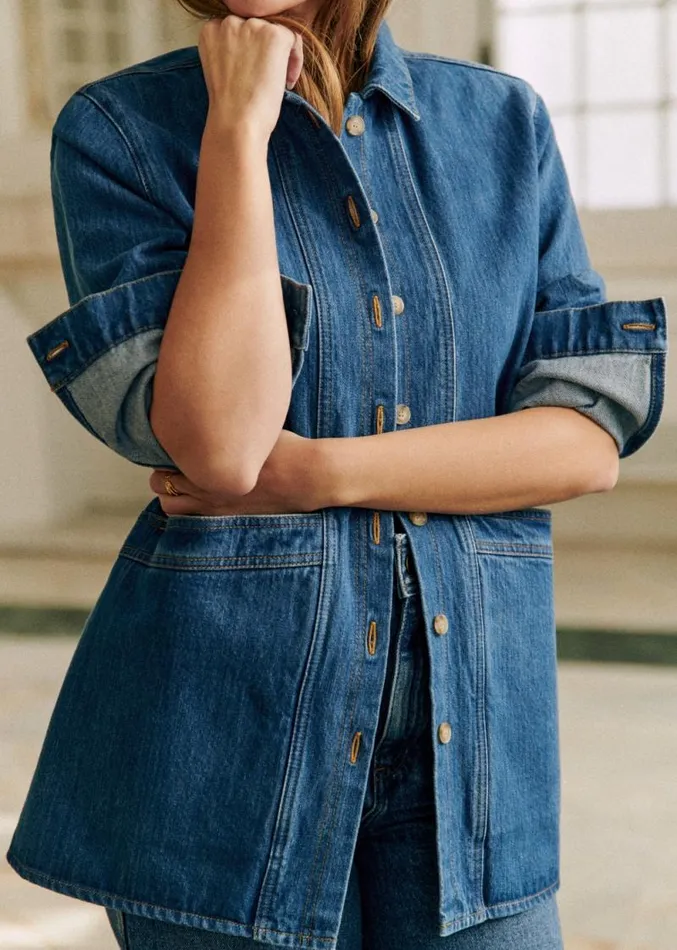 Szane Jackets and Coats Womens Will Jacket Denim Blue