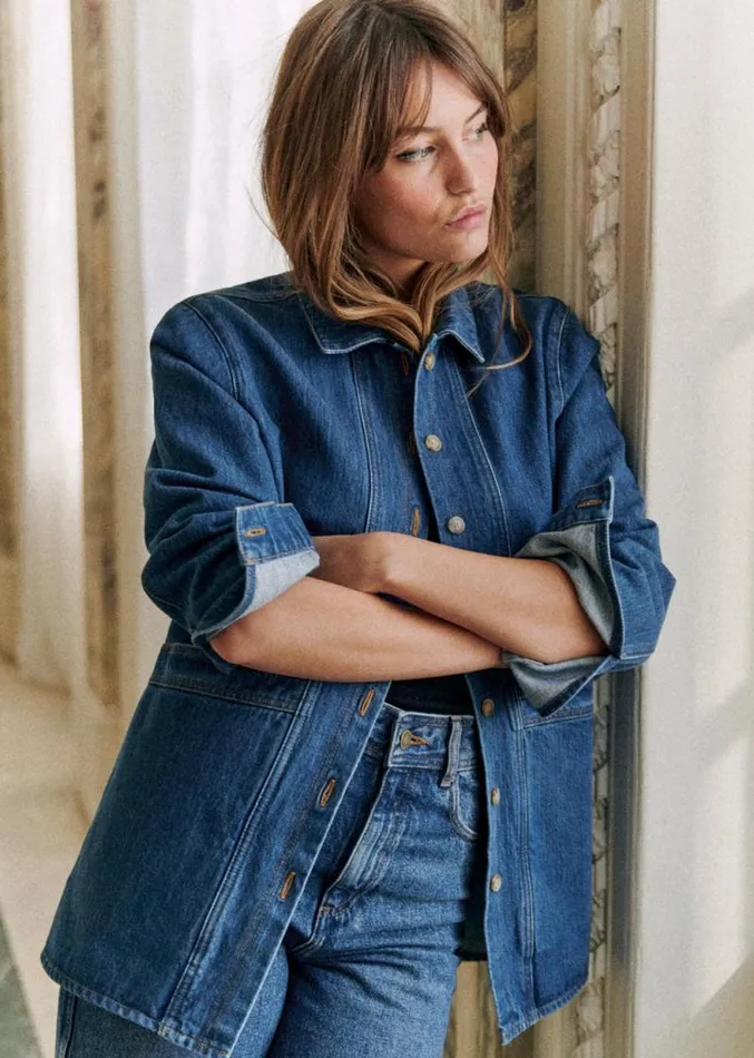 Szane Jackets and Coats Womens Will Jacket Denim Blue