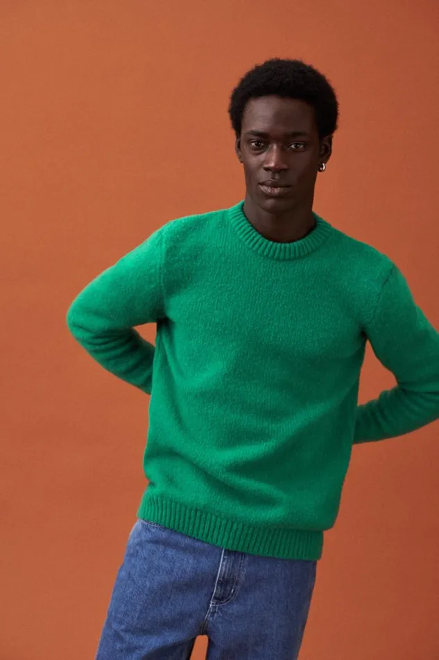 Szane Knitwear Mens Fergie Sweater Green