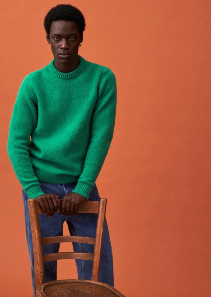 Szane Knitwear Mens Fergie Sweater Green