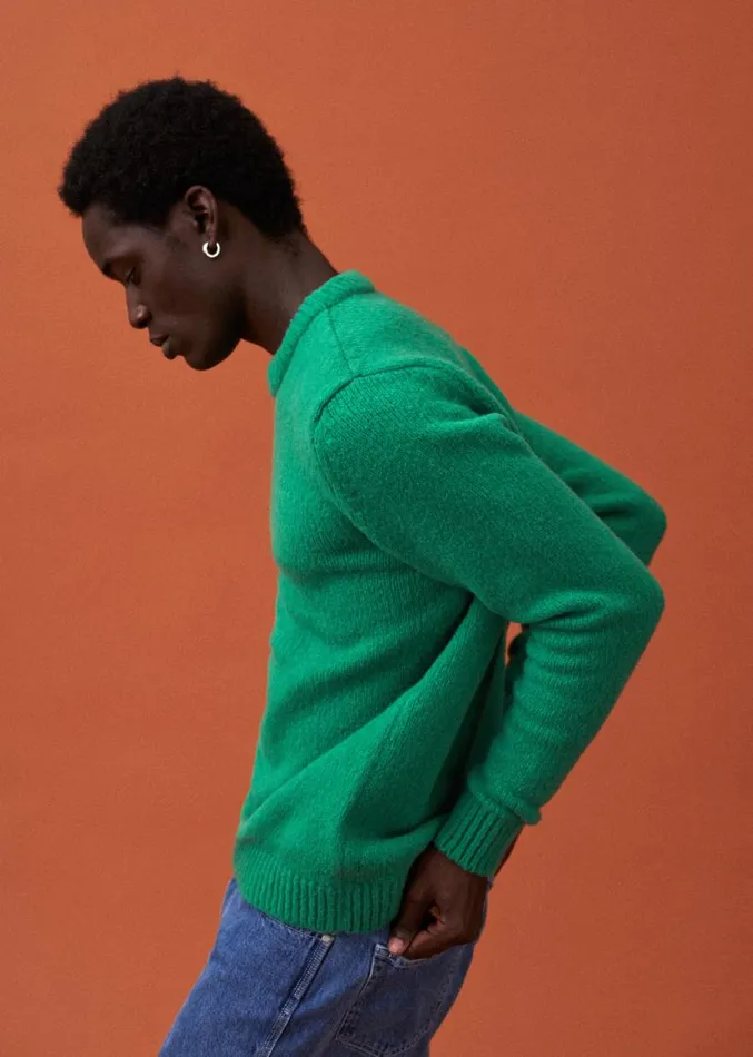 Szane Knitwear Mens Fergie Sweater Green