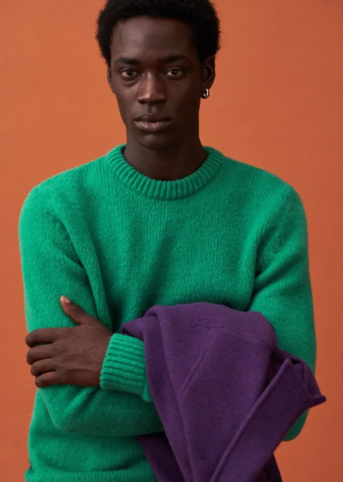 Szane Knitwear Mens Fergie Sweater Green