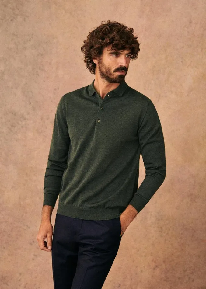 Szane Knitwear Mens Mike Sweater Pine Green