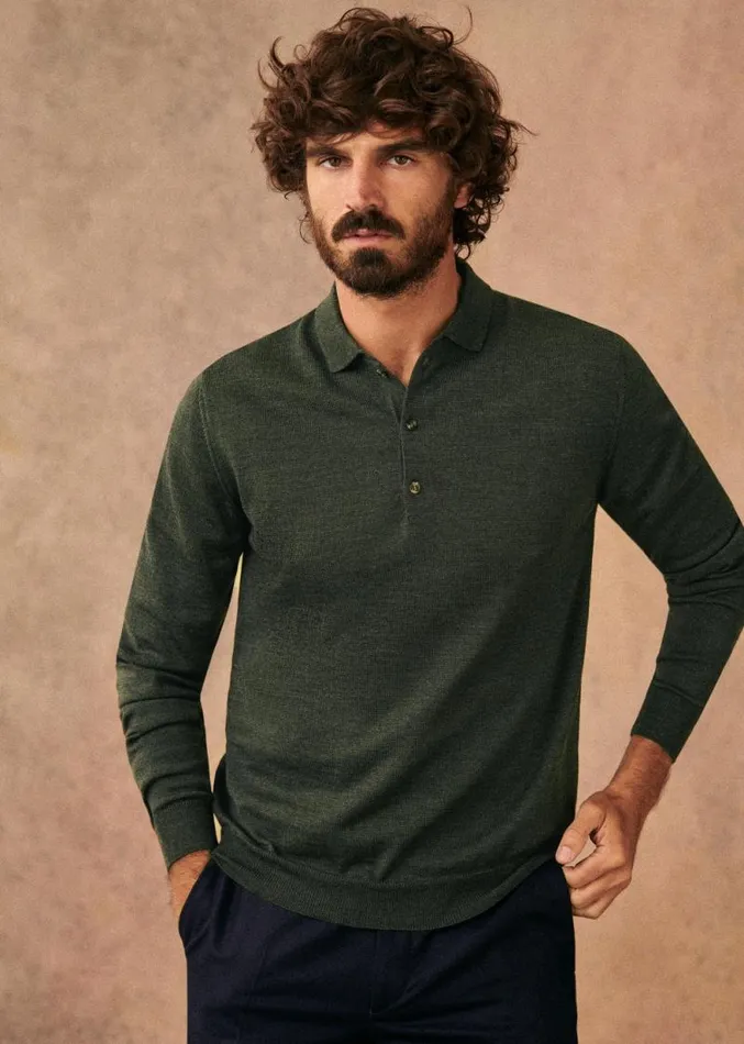 Szane Knitwear Mens Mike Sweater Pine Green