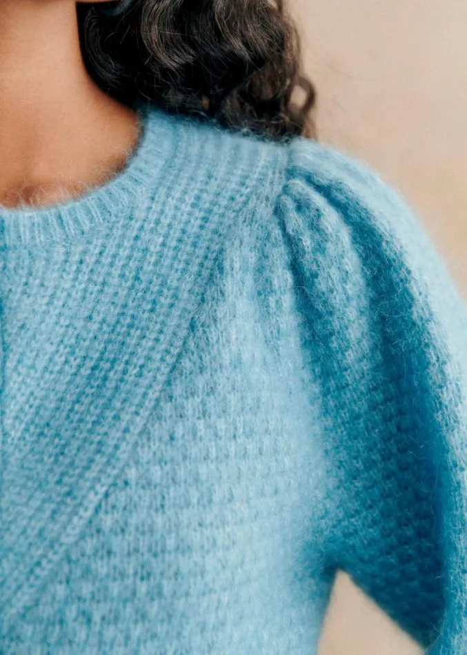 Szane Knitwear Womens Solena Cardigan Blue Lagoon
