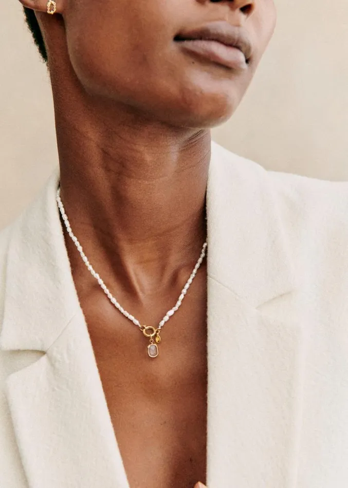 Szane Necklaces Womens Irma Pearl Necklace Ecru