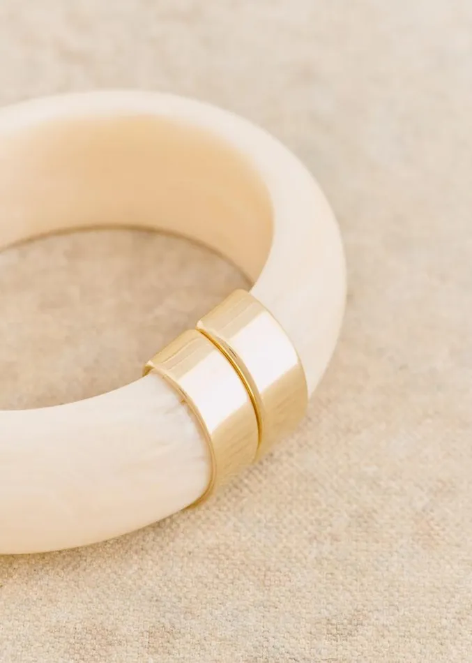 Szane Rings and Bracelets Womens Leo Bracelet Ecru