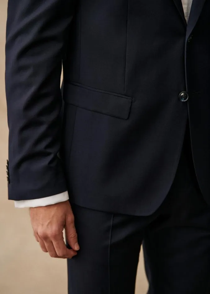 Szane Suits Mens Elmon Jacket Navy Blue