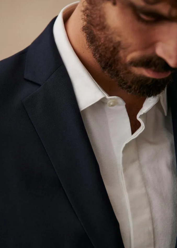 Szane Suits Mens Elmon Jacket Navy Blue
