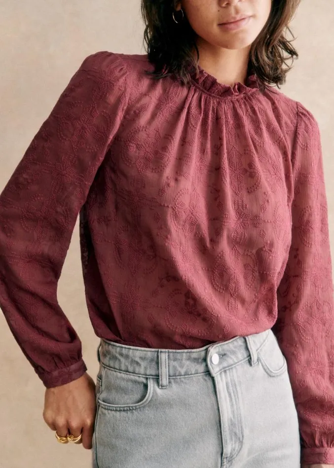 Szane Tops Womens Valentine Blouse Blush