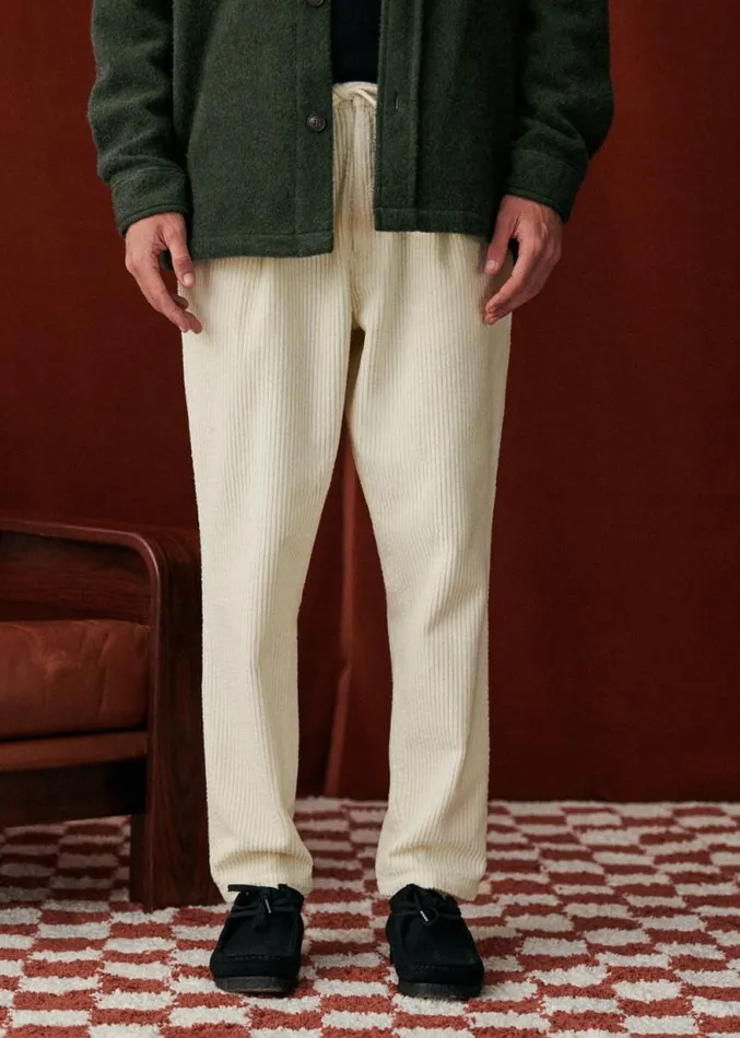 Szane Trousers Mens Agnel Cord Trousers Ecru