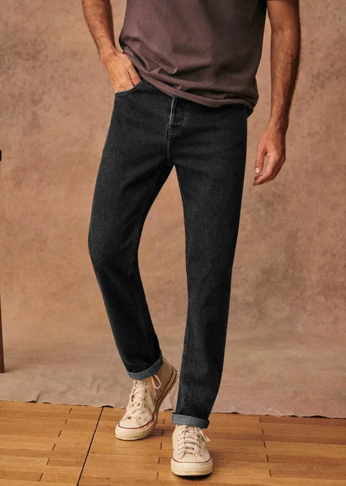 Szane Trousers Mens Avi Slim Jeans Washed Grey