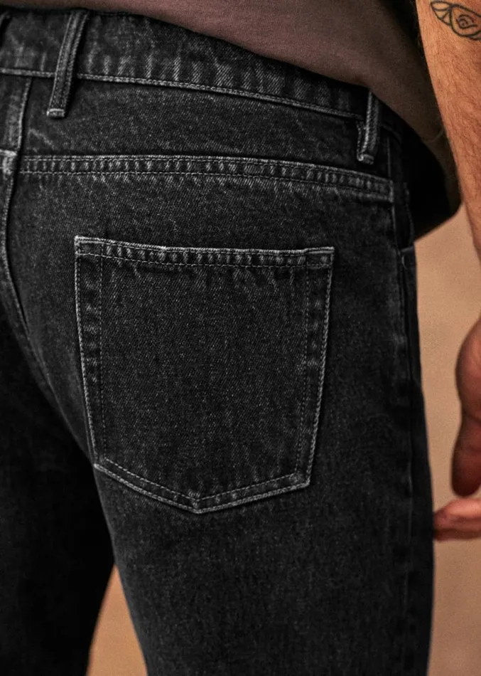 Szane Trousers Mens Avi Slim Jeans Washed Grey