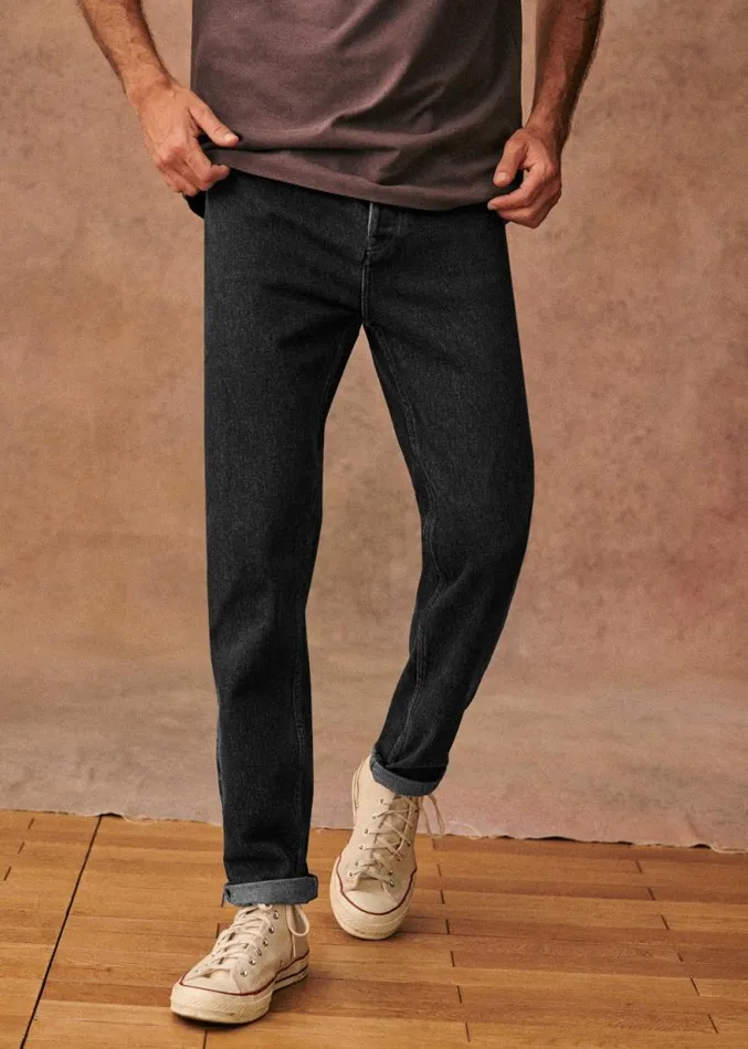 Szane Trousers Mens Avi Slim Jeans Washed Grey