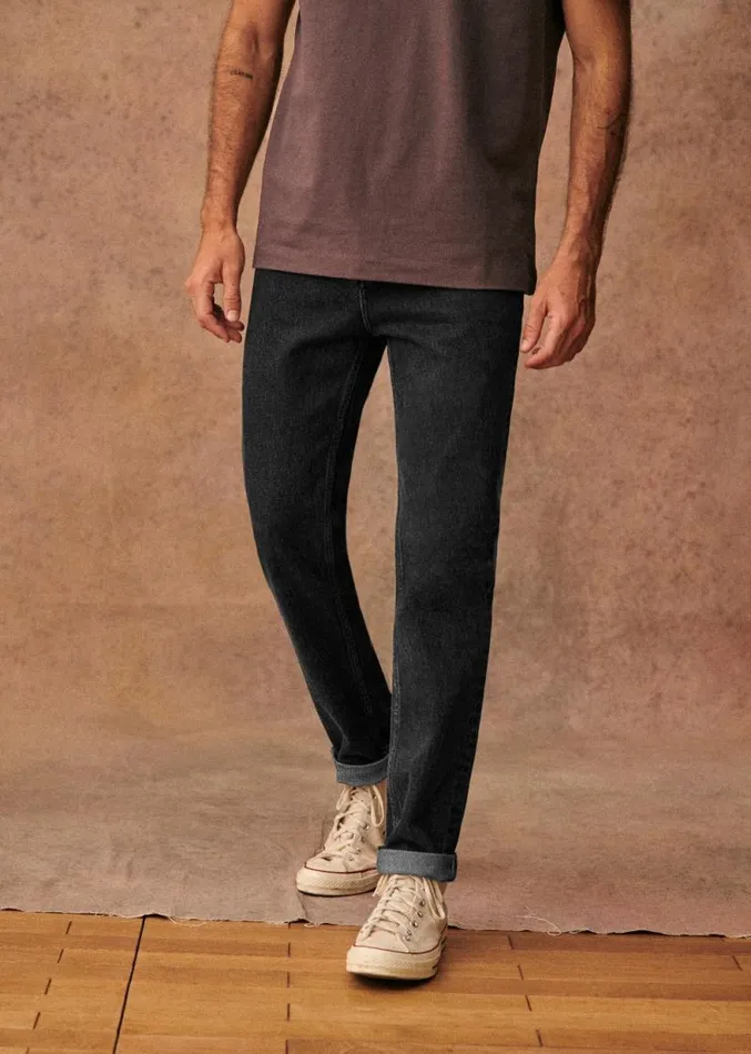 Szane Trousers Mens Avi Slim Jeans Washed Grey