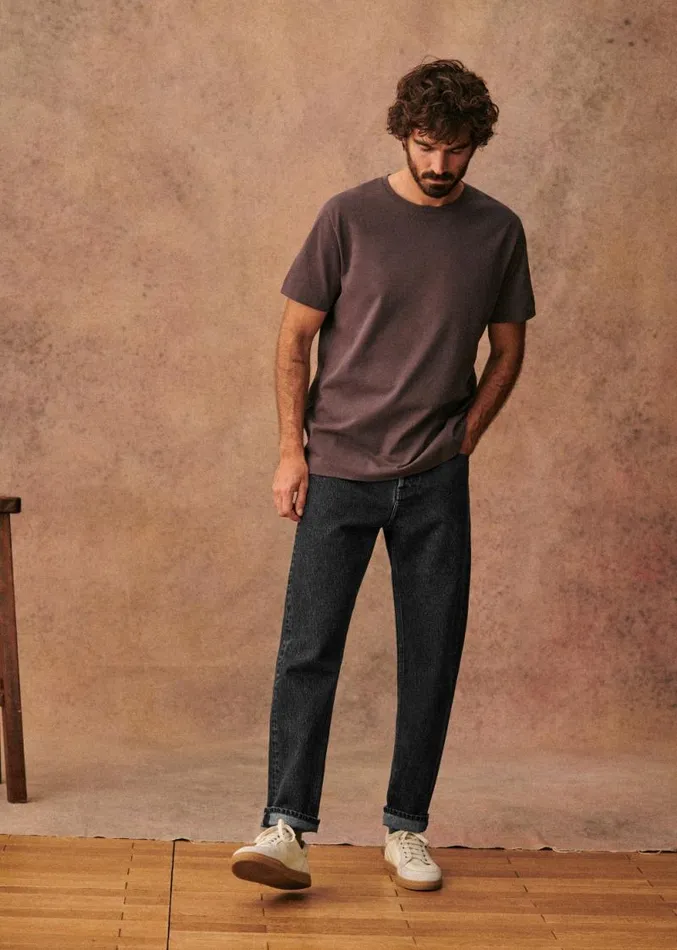 Szane Trousers Mens Avi Slim Jeans Washed Grey
