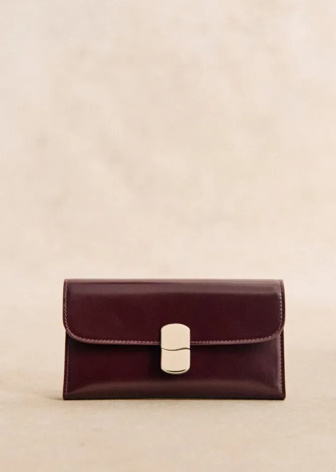Szane Wallets Womens Large Milo Wallet Glossy Burgundy