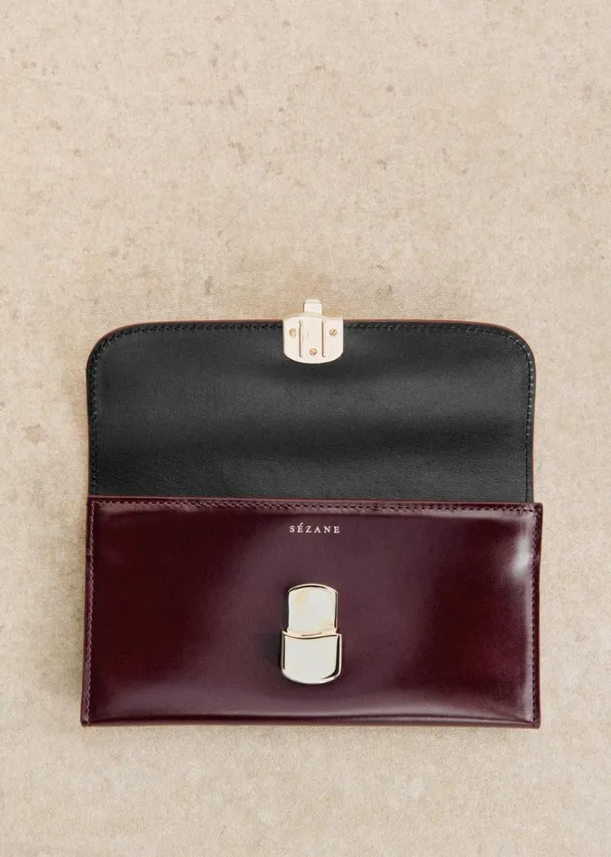 Szane Wallets Womens Large Milo Wallet Glossy Burgundy