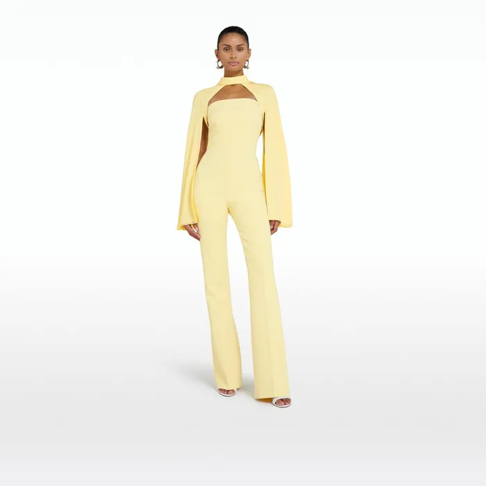 Safiyaa Agnes Pale Primrose Harness With Myrine Jumpsuit Women Jumpsuits