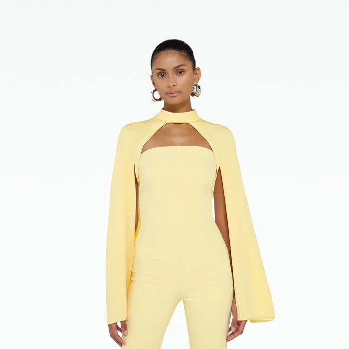 Safiyaa Agnes Pale Primrose Harness With Myrine Jumpsuit Women Jumpsuits