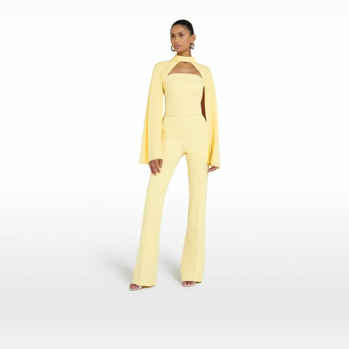 Safiyaa Agnes Pale Primrose Harness With Myrine Jumpsuit Women Jumpsuits