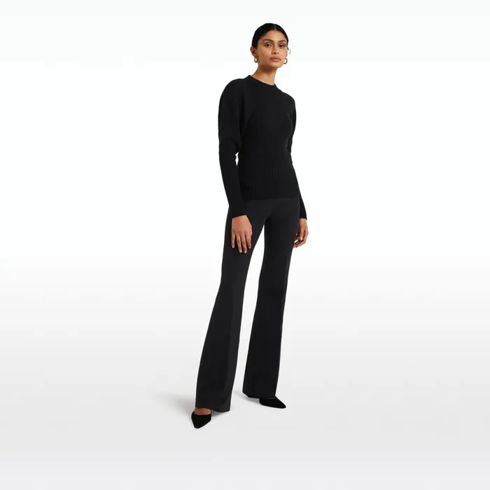 Safiyaa Alexa Black Trousers Women Trousers