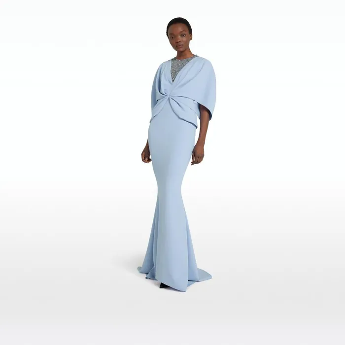Safiyaa Asin Soft Sky Long Dress Women Dresses