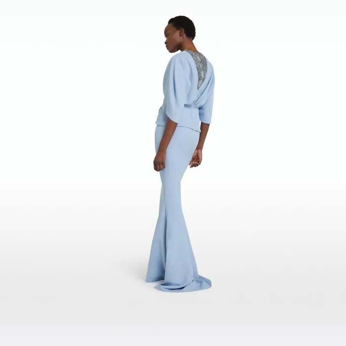 Safiyaa Asin Soft Sky Long Dress Women Dresses