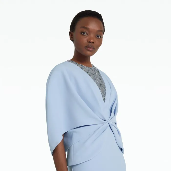 Safiyaa Asin Soft Sky Long Dress Women Dresses
