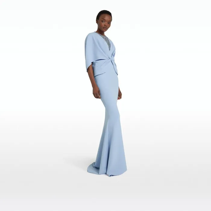 Safiyaa Asin Soft Sky Long Dress Women Dresses