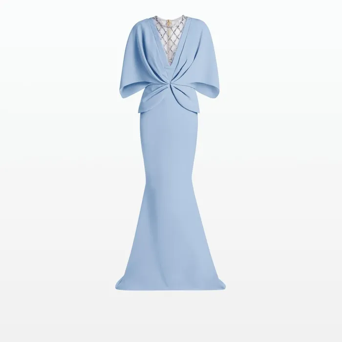 Safiyaa Asin Soft Sky Long Dress Women Dresses