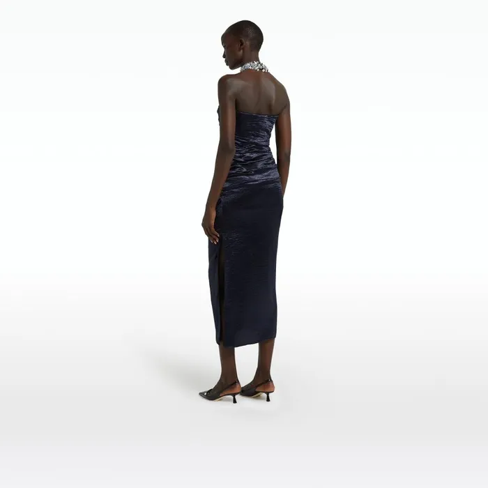 Safiyaa Azra Maritime Midi Dress Women Dresses