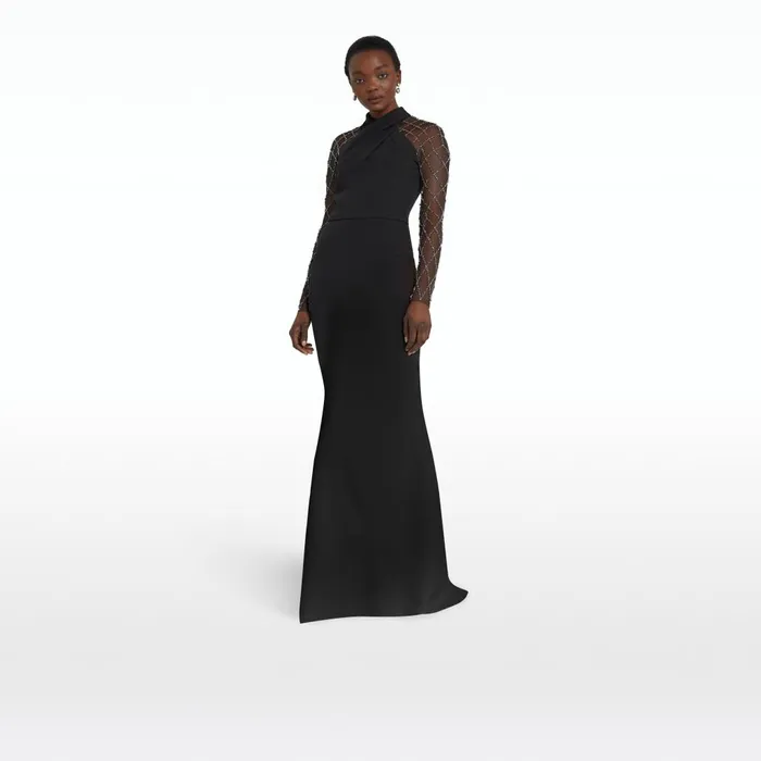 Safiyaa Clarence Black Long Dress Women Dresses