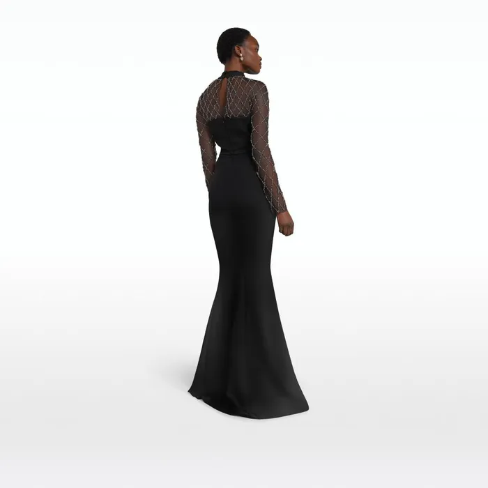Safiyaa Clarence Black Long Dress Women Dresses