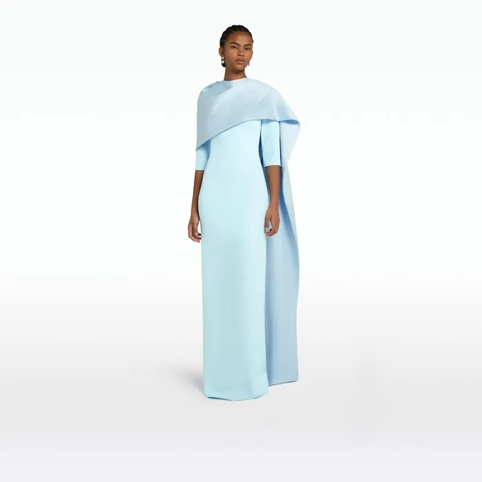 Safiyaa Cosette Baby Blue Long Dress Women Dresses