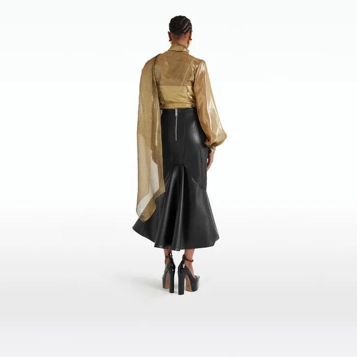 Safiyaa Delfinane Gold Top Women Tops