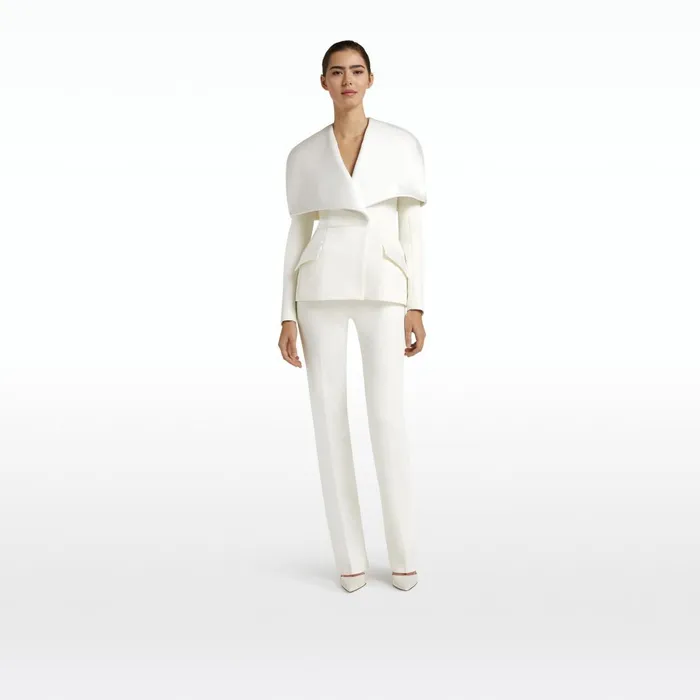 Safiyaa Evelyn Ivory Jackets Women Jackets and Coats