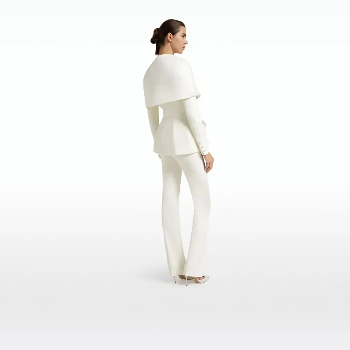 Safiyaa Evelyn Ivory Jackets Women Jackets and Coats