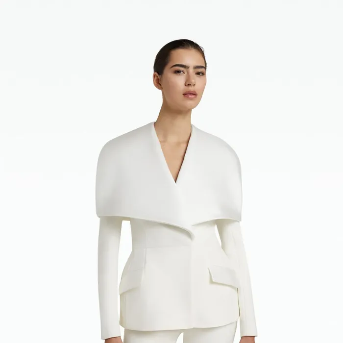 Safiyaa Evelyn Ivory Jackets Women Jackets and Coats