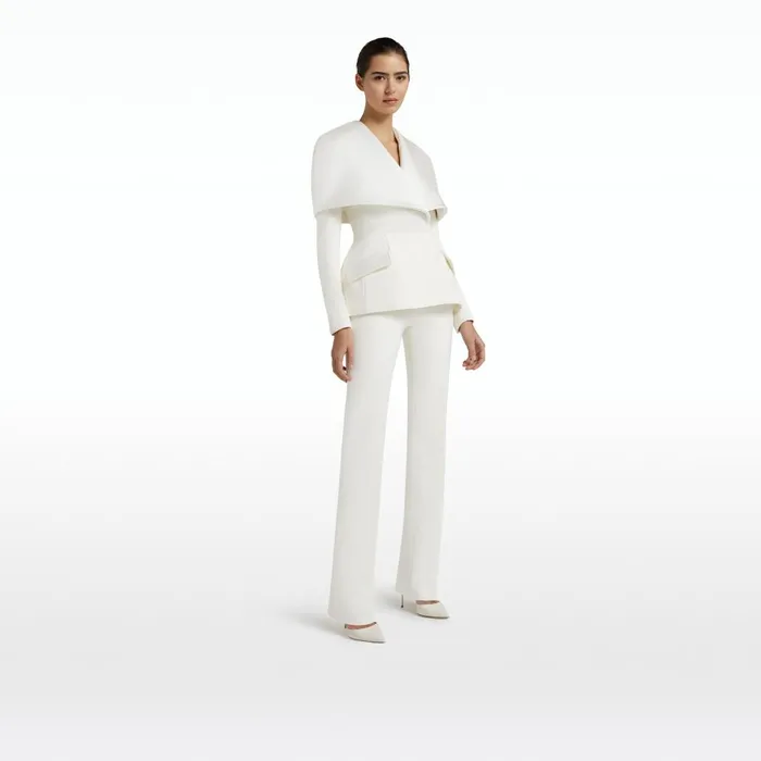 Safiyaa Evelyn Ivory Jackets Women Jackets and Coats