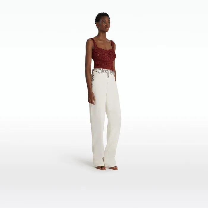 Safiyaa Geena Amber Sun Knit Top Women Knitwear