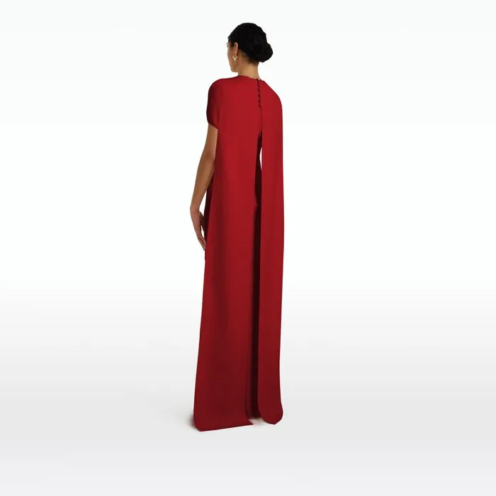 Safiyaa Ginkgo Azalea Red Dress Women Dresses