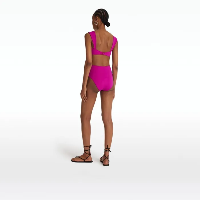 Safiyaa Gisellea Magenta Bikini Bottom Women Swimwear