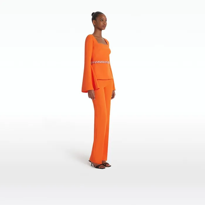 Safiyaa Goldie Amber Sun Trousers Women Trousers