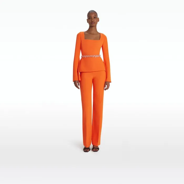 Safiyaa Goldie Amber Sun Trousers Women Trousers