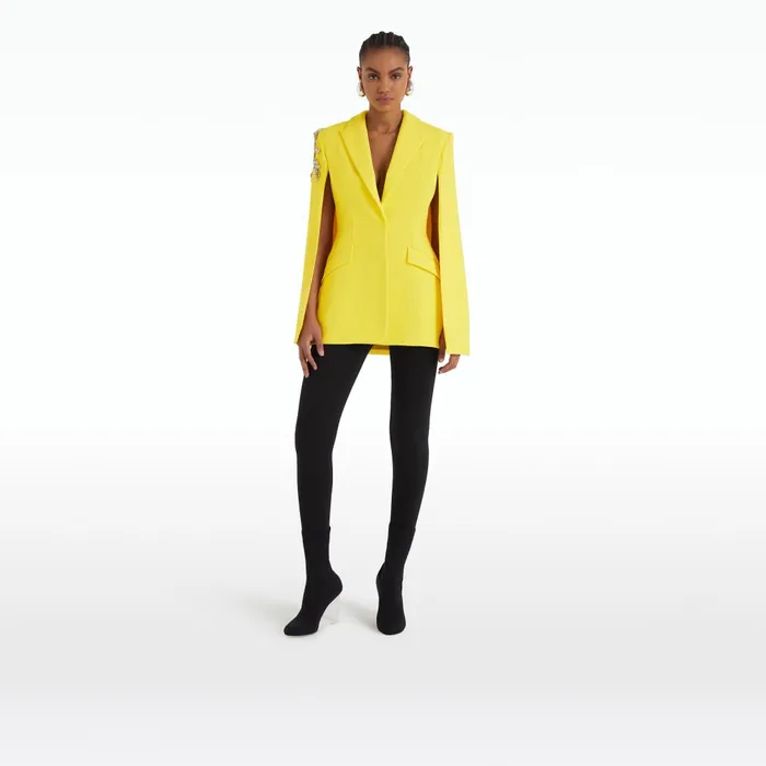 Safiyaa Hadley Embroidered Buttercup Jacket Women Jackets and Coats