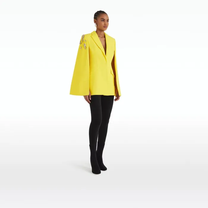Safiyaa Hadley Embroidered Buttercup Jacket Women Jackets and Coats